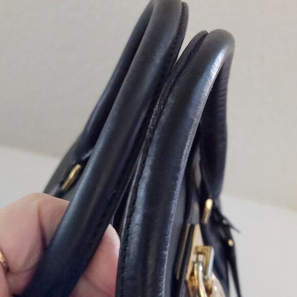 Michael Kors Black Leather 2 Way Shoulder Black/Handbag - Picture 11 of 12